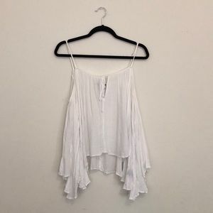 Cold-shoulder Bohemian Top